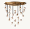 PEARL ROUND CHANDELIER 48"
