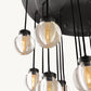 PEARL ROUND CHANDELIER 38"