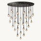PEARL ROUND CHANDELIER 60"