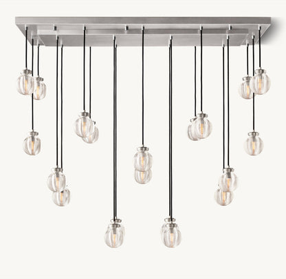 PEARL RECTANGULAR CHANDELIER 54"