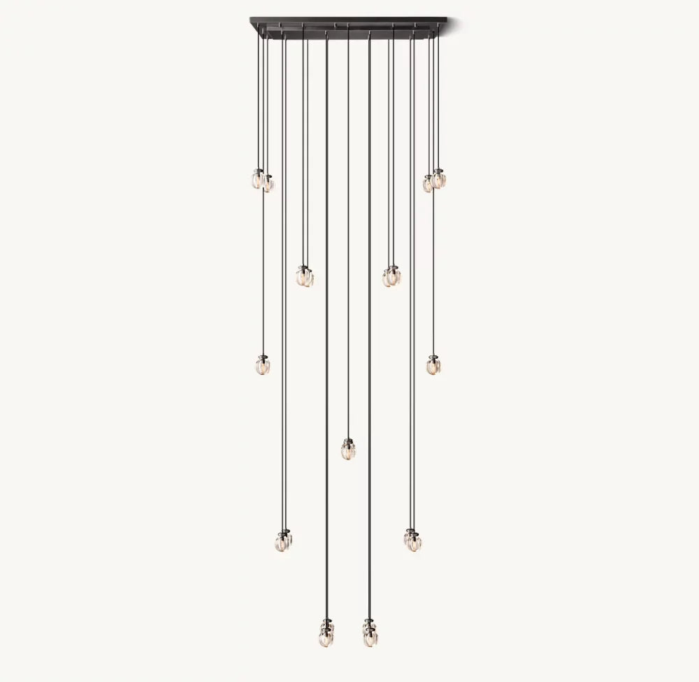 PEARL RECTANGULAR CHANDELIER 54"