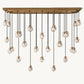 PEARL RECTANGULAR CHANDELIER 72"