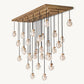 PEARL RECTANGULAR CHANDELIER 72"
