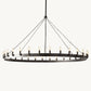 CAMINO VINTAGE CANDELABRA ROUND CHANDELIER 63"