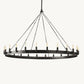CAMINO VINTAGE CANDELABRA ROUND CHANDELIER 50"