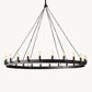 CAMINO VINTAGE CANDELABRA ROUND CHANDELIER 50"
