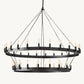 CAMINO VINTAGE FILAMENT TWO-TIER CHANDELIER 50"