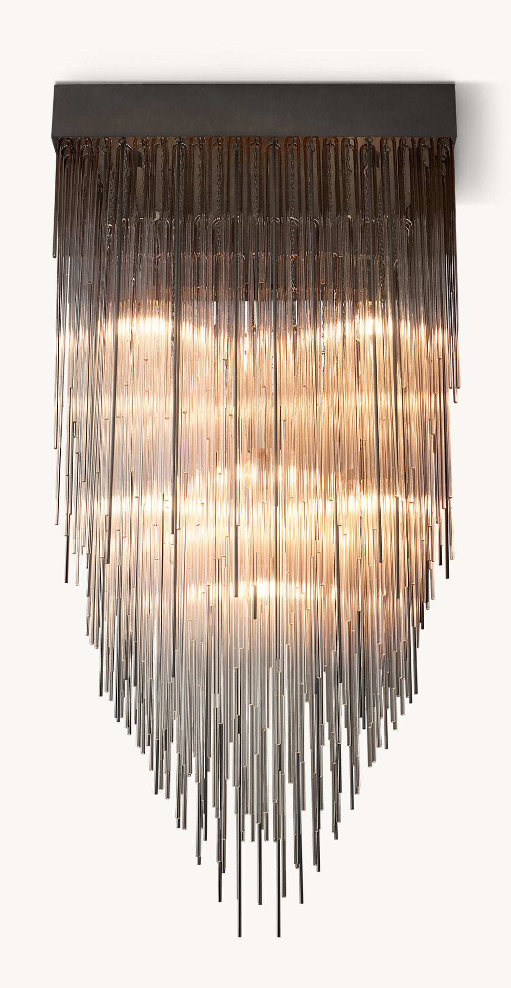 CASCADA SQUARE CHANDELIER 30"