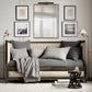 PETITE CANDLESTICK LINEN SHADE SWING-ARM FLOOR LAMP