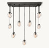 PEARL RECTANGULAR CHANDELIER 36"