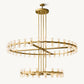 ARCACHON LED ROUND TWO-TIER CHANDELIER 60"
