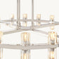 ARCACHON LED ROUND TWO-TIER CHANDELIER 60"