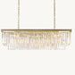 1920S ODEON RECTANGULAR CHANDELIER 49"