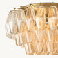 CHIARA CLEAR GLASS FLUSHMOUNT 22"