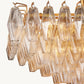 CHIARA CLEAR GLASS TIERED RECTANGULAR CHANDELIER 54"