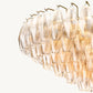CHIARA CLEAR GLASS TIERED ROUND CHANDELIER 37"