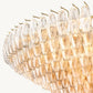 CHIARA CLEAR GLASS TIERED ROUND CHANDELIER 62"