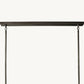 CHIARA SMOKE GLASS TIERED RECTANGULAR CHANDELIER 74"