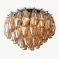 CHIARA SMOKE GLASS FLUSHMOUNT 17"