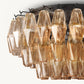 CHIARA CLEAR GLASS FLUSHMOUNT 22"