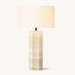 SAREZZO HEXAGONAL STONE TABLE LAMP