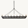 CAMINO VINTAGE FILAMENT RECTANGULAR CHANDELIER 52"