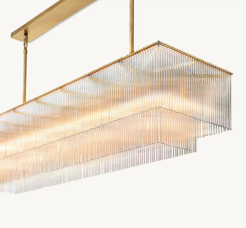 AMADEO RECTANGULAR CHANDELIER 54"