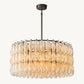 CHIARA CLEAR GLASS ROUND CHANDELIER 37"