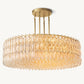 CHIARA CLEAR GLASS ROUND CHANDELIER 62"