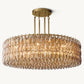 CHIARA SMOKE GLASS ROUND CHANDELIER 62"