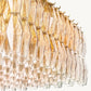 CHIARA SMOKE GLASS RECTANGULAR CHANDELIER 74"