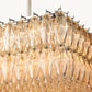 CHIARA CLEAR GLASS RECTANGULAR CHANDELIER 74"