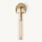 MACHINIST GLASS CYLINDER SCONCE 16"