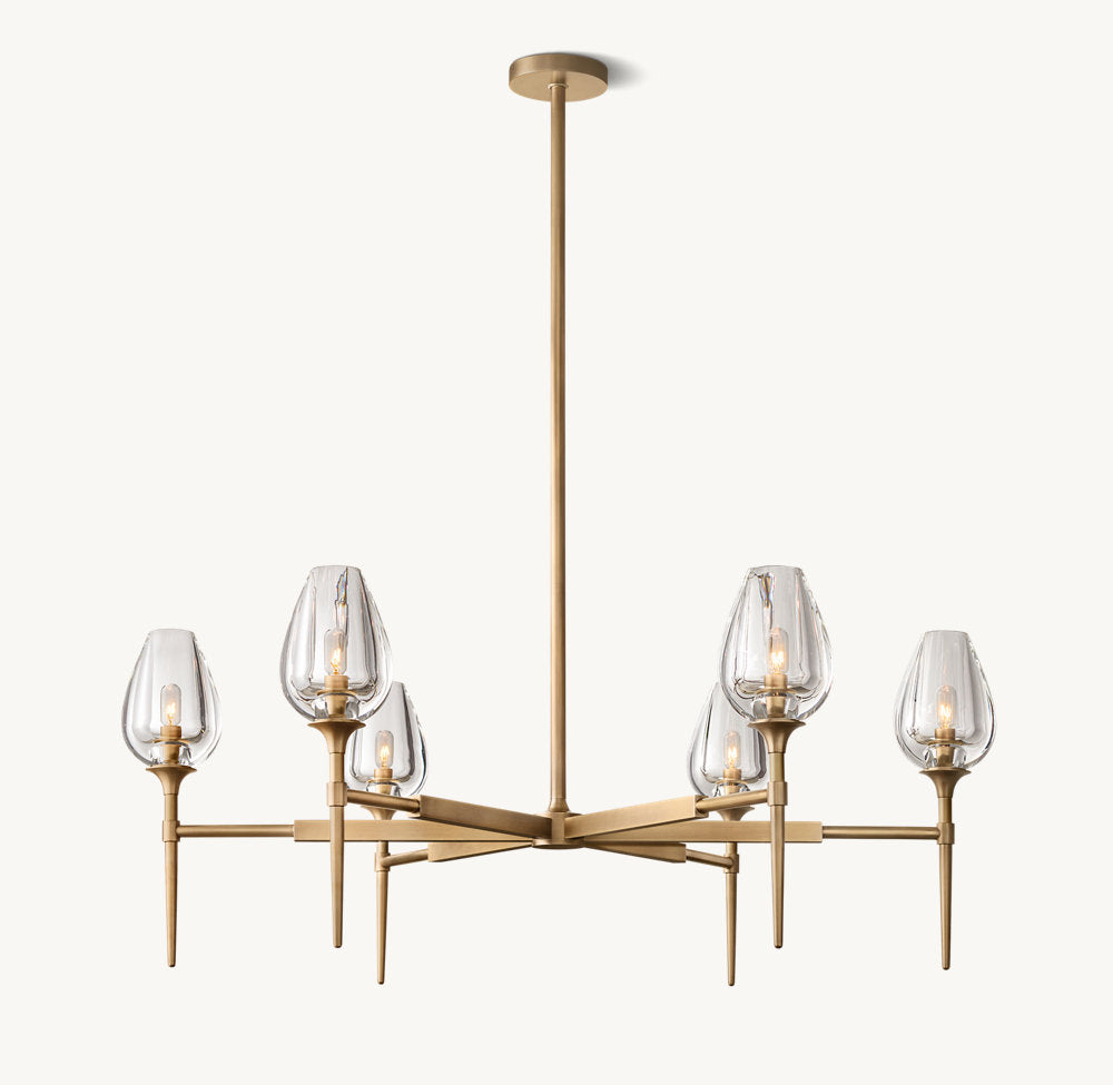 TULIP ROUND CHANDELIER 42"