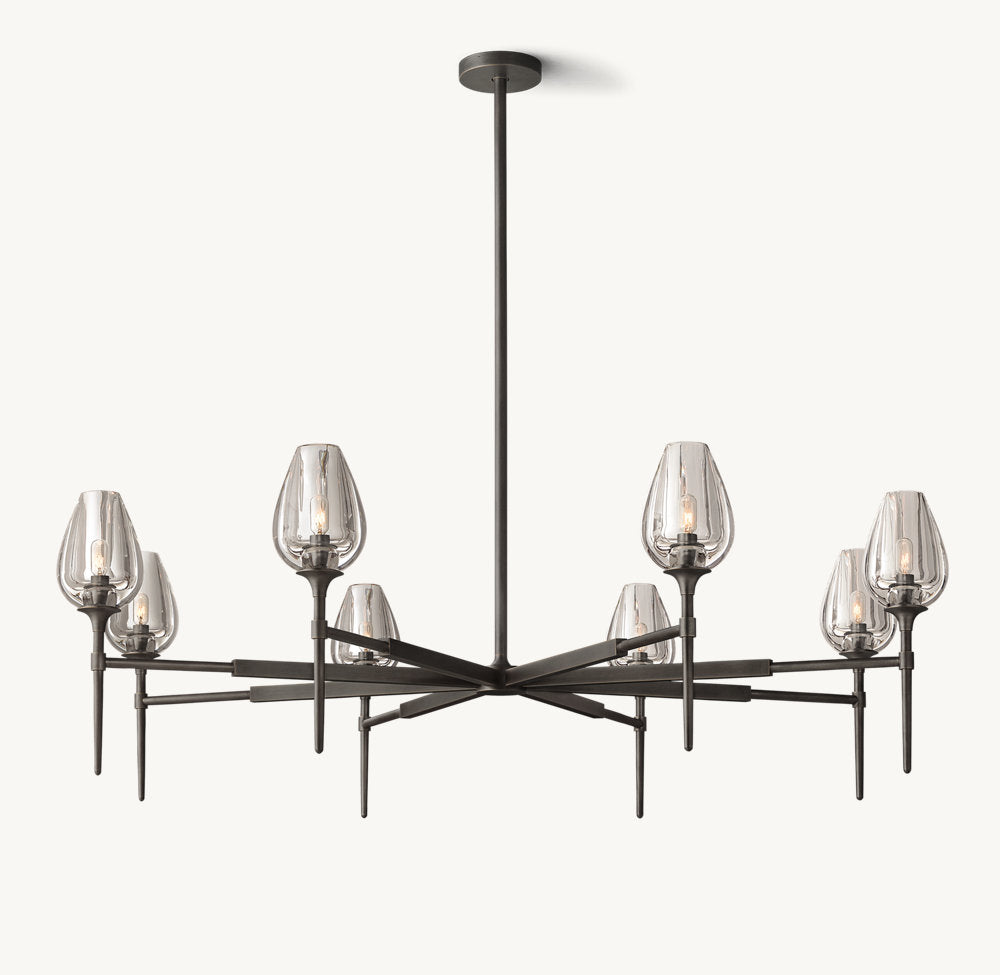 TULIP ROUND CHANDELIER 54"