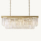 1920S ODEON RECTANGULAR CHANDELIER 40"