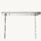 1920S ODEON RECTANGULAR CHANDELIER 72"
