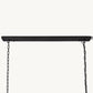 1920S ODEON RECTANGULAR CHANDELIER 72"