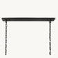 HARLOW CRYSTAL RECTANGULAR CHANDELIER 74"