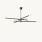 ROUSSEAU 8-LIGHT MOBILE ETCHED ROD CHANDELIER