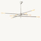 ROUSSEAU 8-LIGHT MOBILE ETCHED ROD CHANDELIER