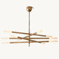 ROUSSEAU 10-LIGHT MOBILE ETCHED ROD CHANDELIER