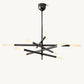 ROUSSEAU 10-LIGHT MOBILE ETCHED ROD CHANDELIER