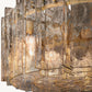 LATTICE SMOKE GLASS ROUND CHANDELIER 48"