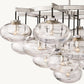 CABRETTE CLEAR GLASS ROUND CHANDELIER 48"