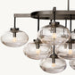 CABRETTE CLEAR GLASS LINEAR CHANDELIER 72"