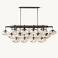 CABRETTE CLEAR GLASS LINEAR CHANDELIER 72"
