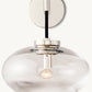 CABRETTE CLEAR GLASS SCONCE