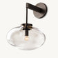 CABRETTE CLEAR GLASS SCONCE