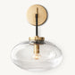 CABRETTE CLEAR GLASS SCONCE
